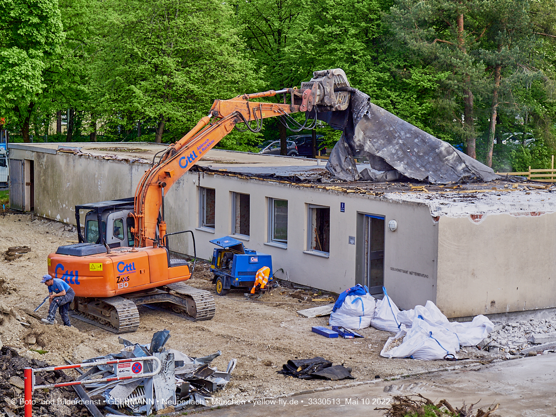10.05.2022 - Baustelle am Haus für Kinder in Neuperlach